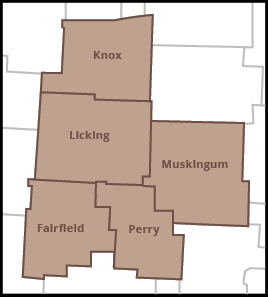 TrueCore's charter community expansion allows TrueCore to serve persons who live, work, worship, or attend school in Licking, Fairfield, Knox, Muskingum, and Perry Counties in Ohio.