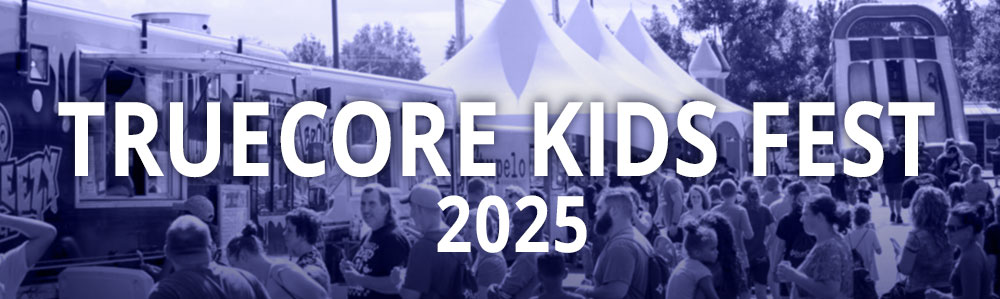 Photo of a crowd from a previous Kids Fest event with blue overlay.