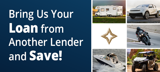 Bring us your loan from another lender and save!